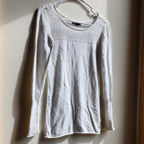 American Eagle Outfitters Cream Jersey Size Small - Picture 2 of 15
